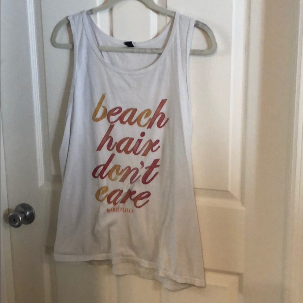 Beach hair don’t care tank